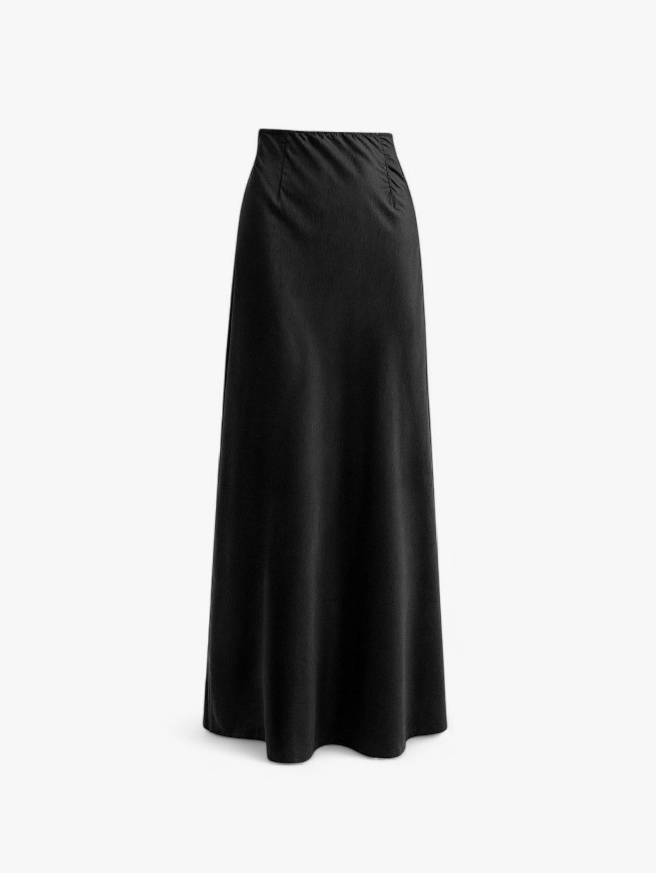 Gloria | Women's Long Pleated Satin Maxi Skirt