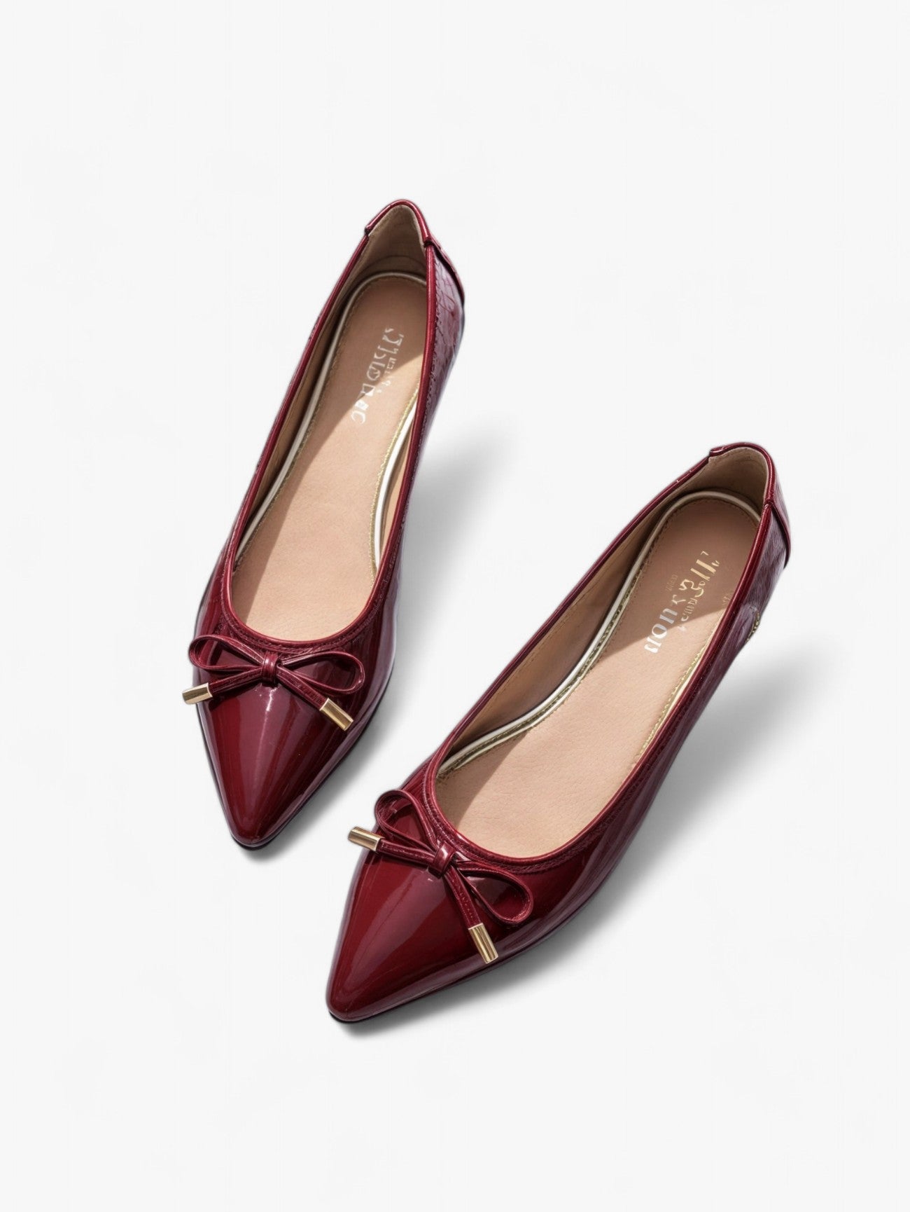 Gloria | Women's Pointed Toe Ballerina Flats with Bow