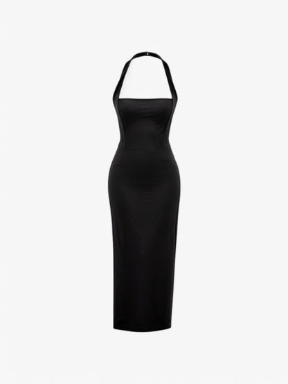 Gloria | Women's Bodycon Halter Backless Midi dress