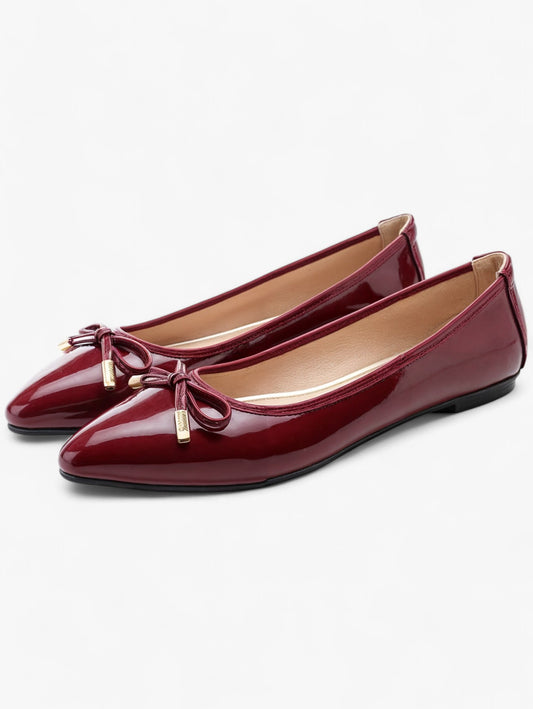 Gloria | Women's Pointed Toe Ballerina Flats with Bow